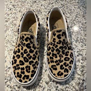 Vans slip on skate shoe -Leopard. Women’s size- 8. NO BOX